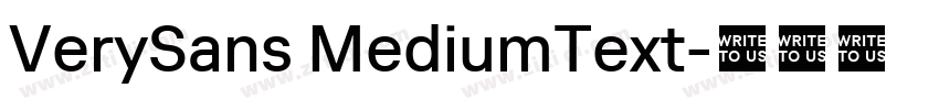 VerySans MediumText字体转换